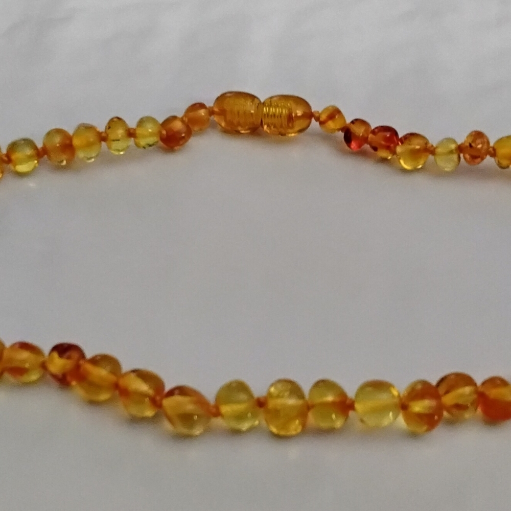COPY - Baltic Wonder Amber Necklace 100%Certified Authentic 12.5 inches. Helps … - Picture 4 of 7